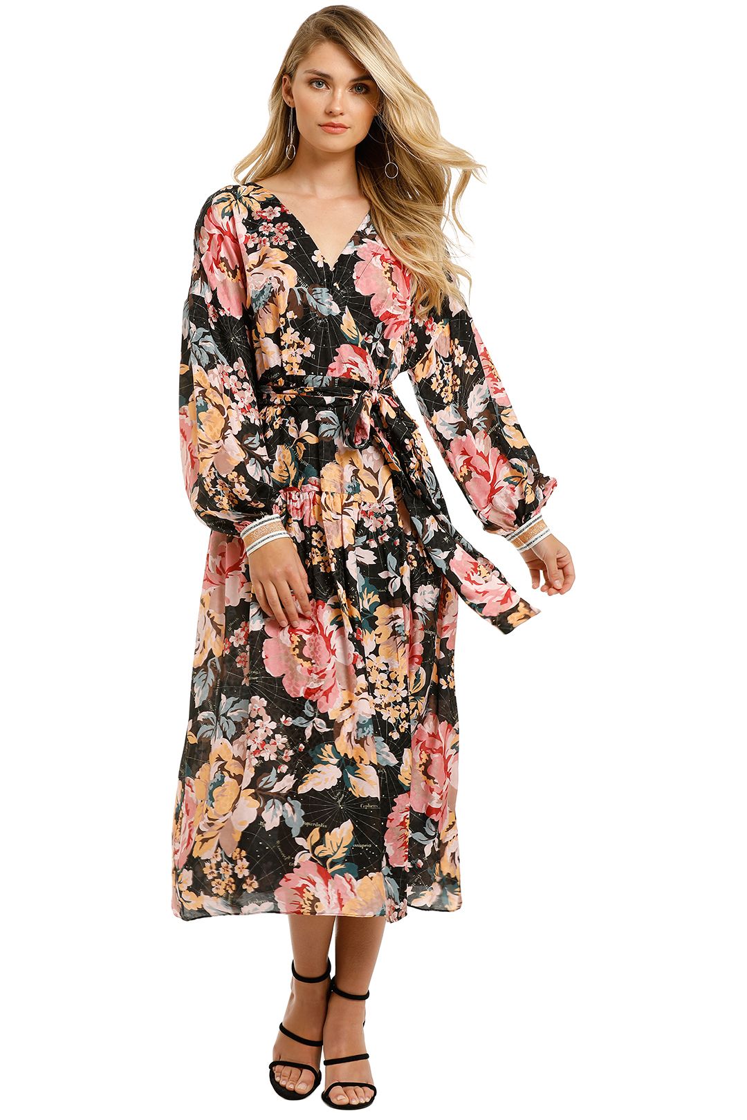 Floral Charts Wrap Dress by Ginger and ...